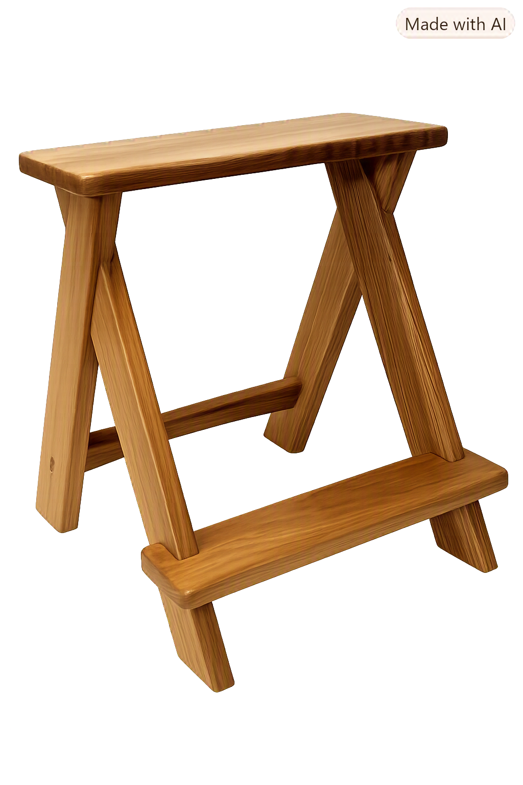 Sowelo Solid Oak Step Stool - Image 2
