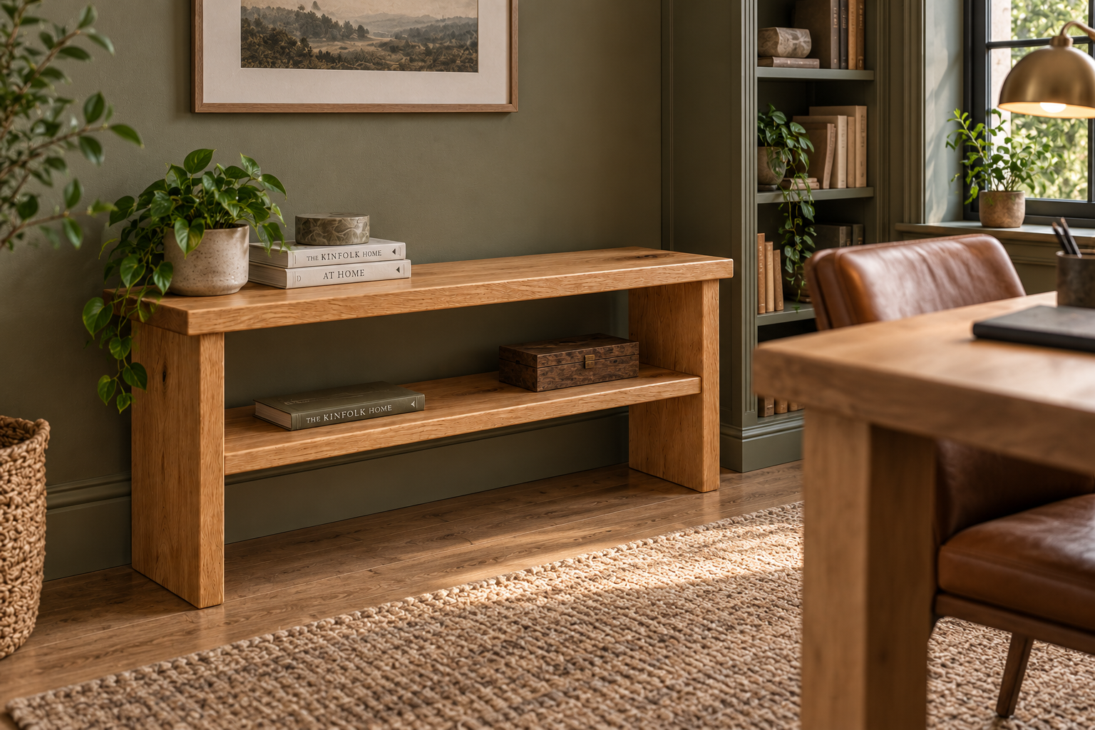 Eald solid oak bench - Image 9
