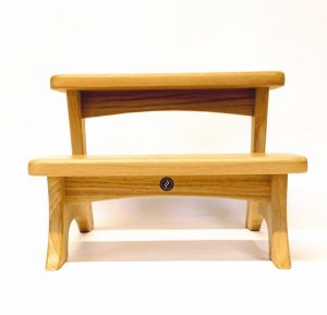 Handmade Golden Oak step stool finished with Osmo Polyx oil